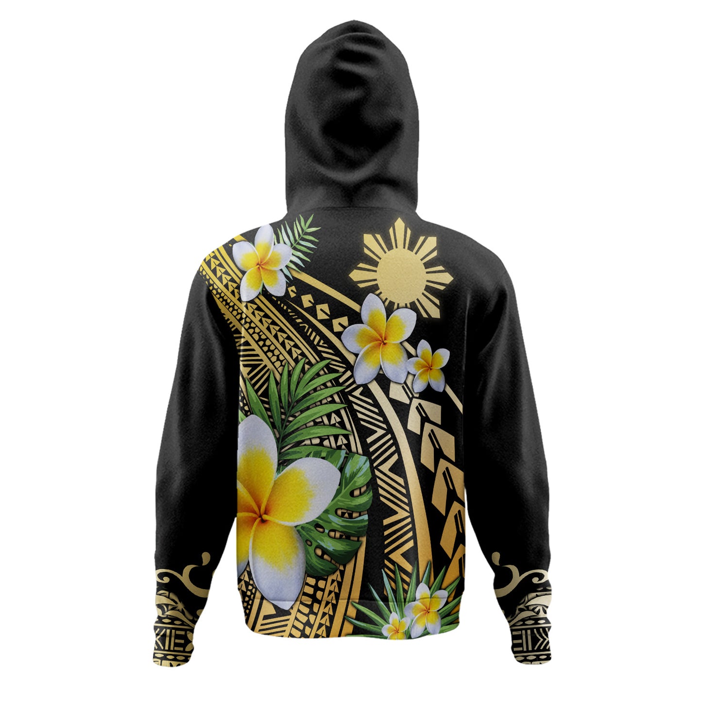 Philippines Filipinos Hoodie Plumeria Polynesian Pattern