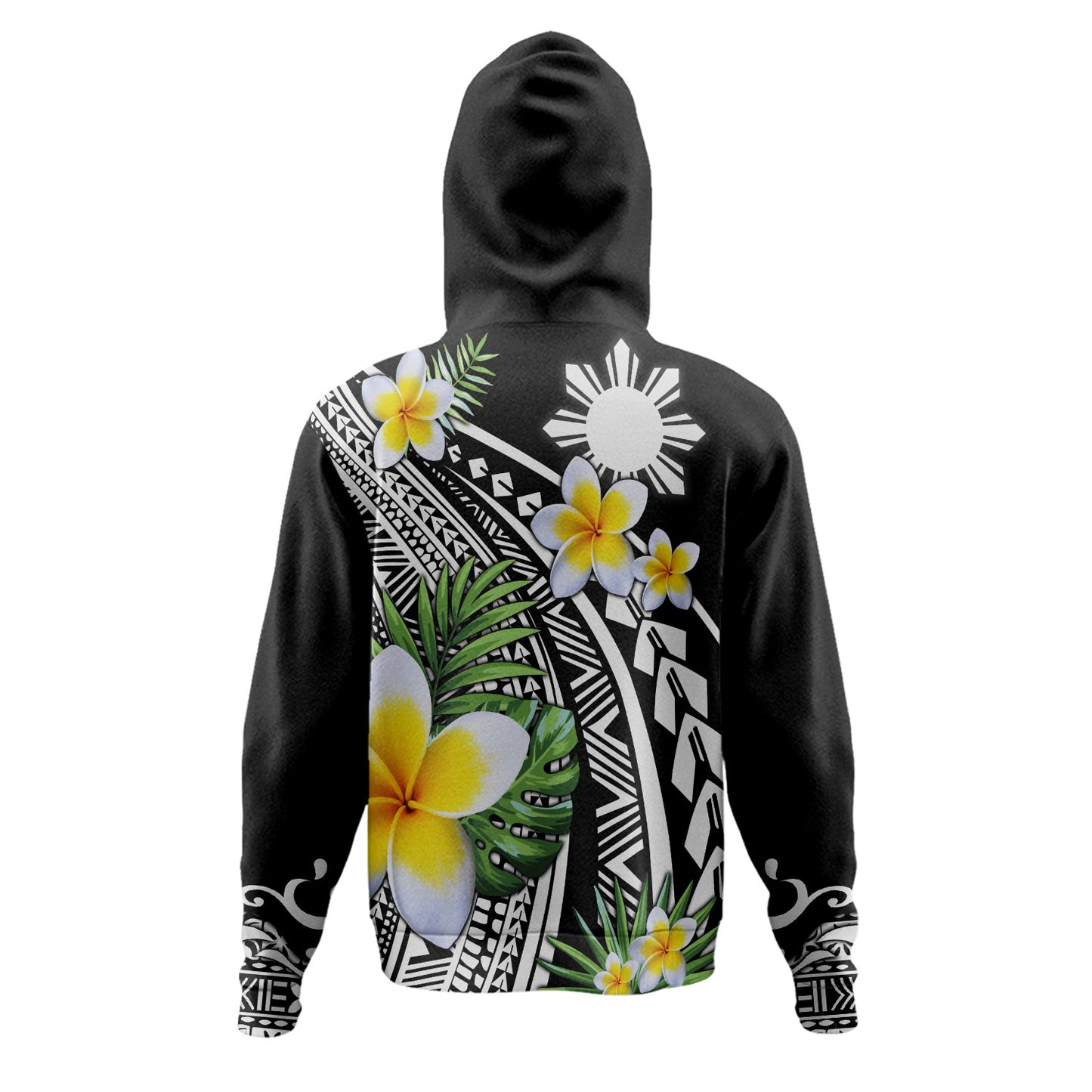 Philippines Filipinos Hoodie Plumeria Polynesian Pattern