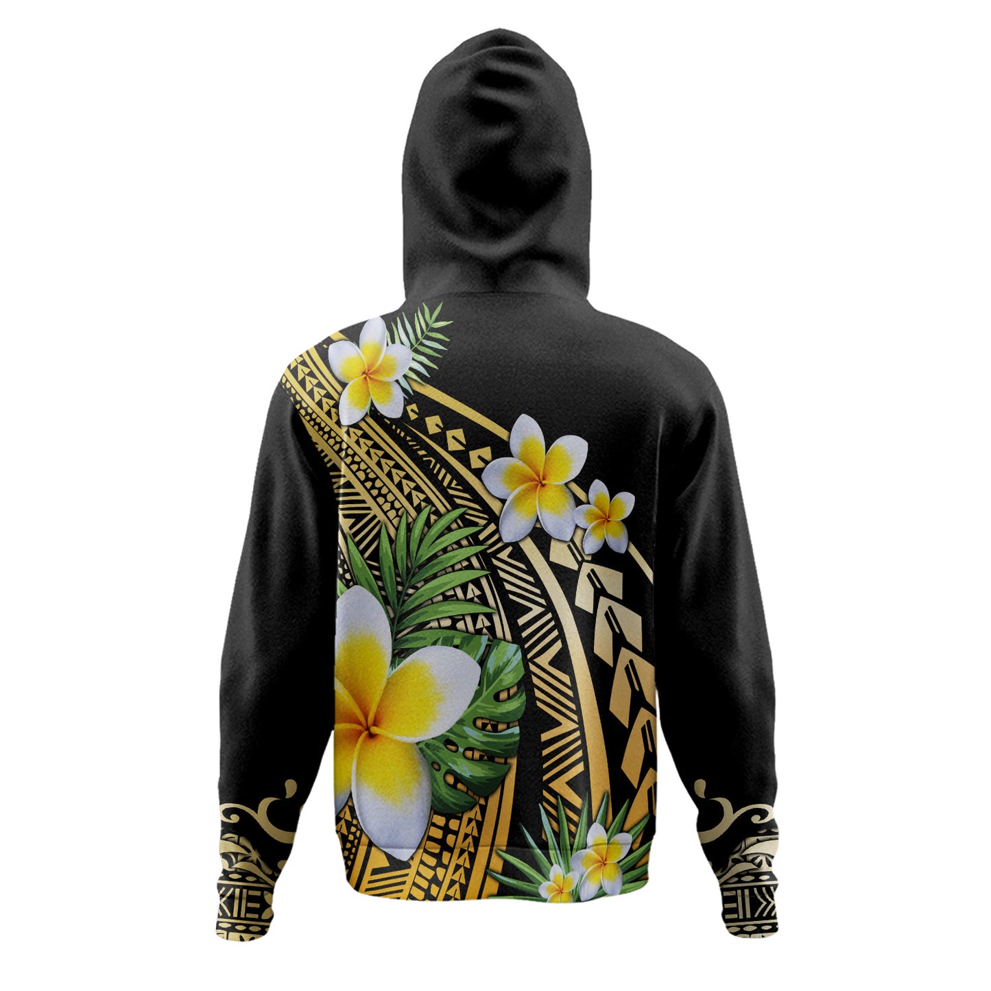 Hawaii Hoodie Plumeria Polynesian Pattern