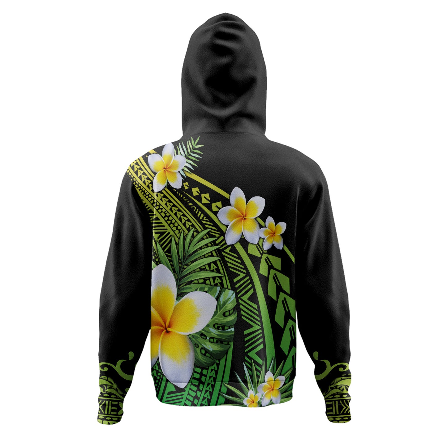 Hawaii Hoodie Plumeria Polynesian Pattern