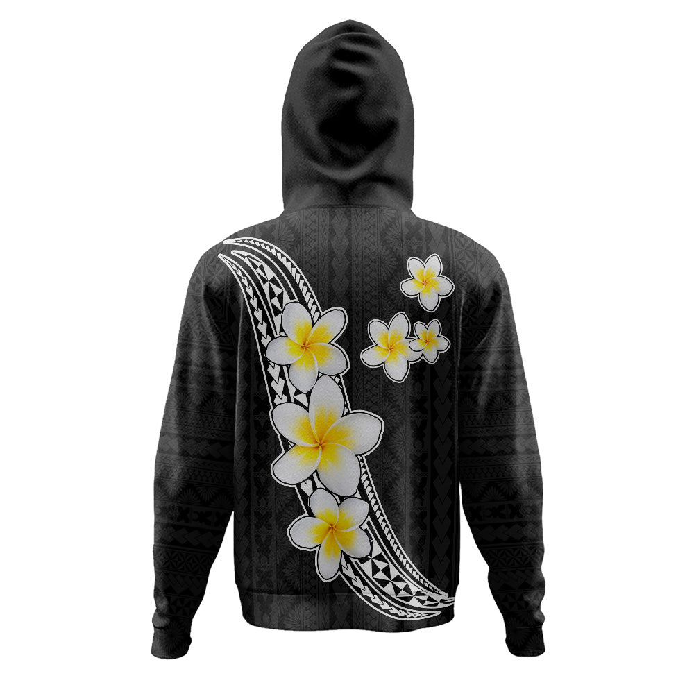 Hawaii Hoodie Polynesian Pattern And Plumeria