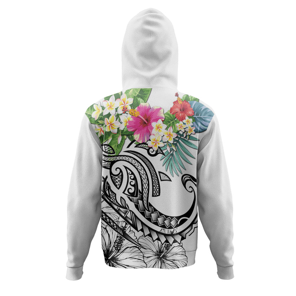 Polynesian Hoodie Summer Plumeria