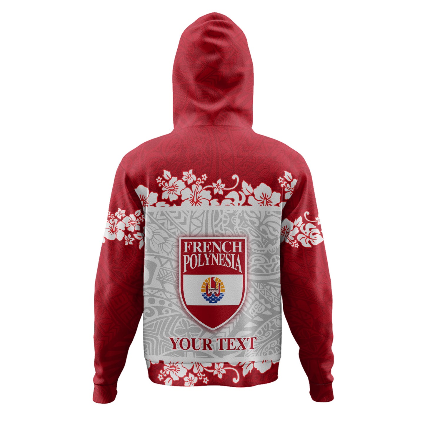 French Polynesia Hoodie Seal With Plumeria Flowers Polynesia Patterns