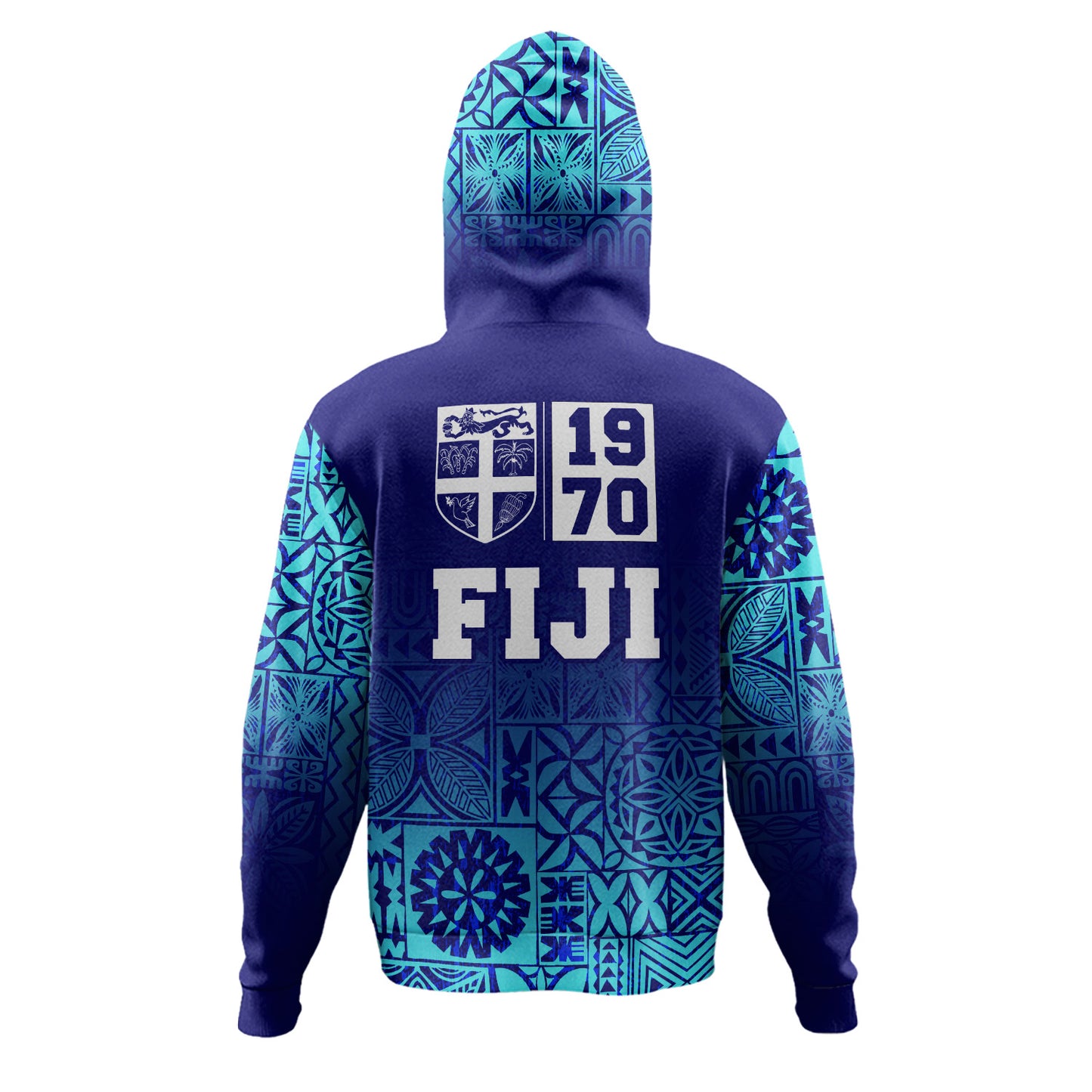Fiji Hoodie Fiji Independence 1970 Tapa Style