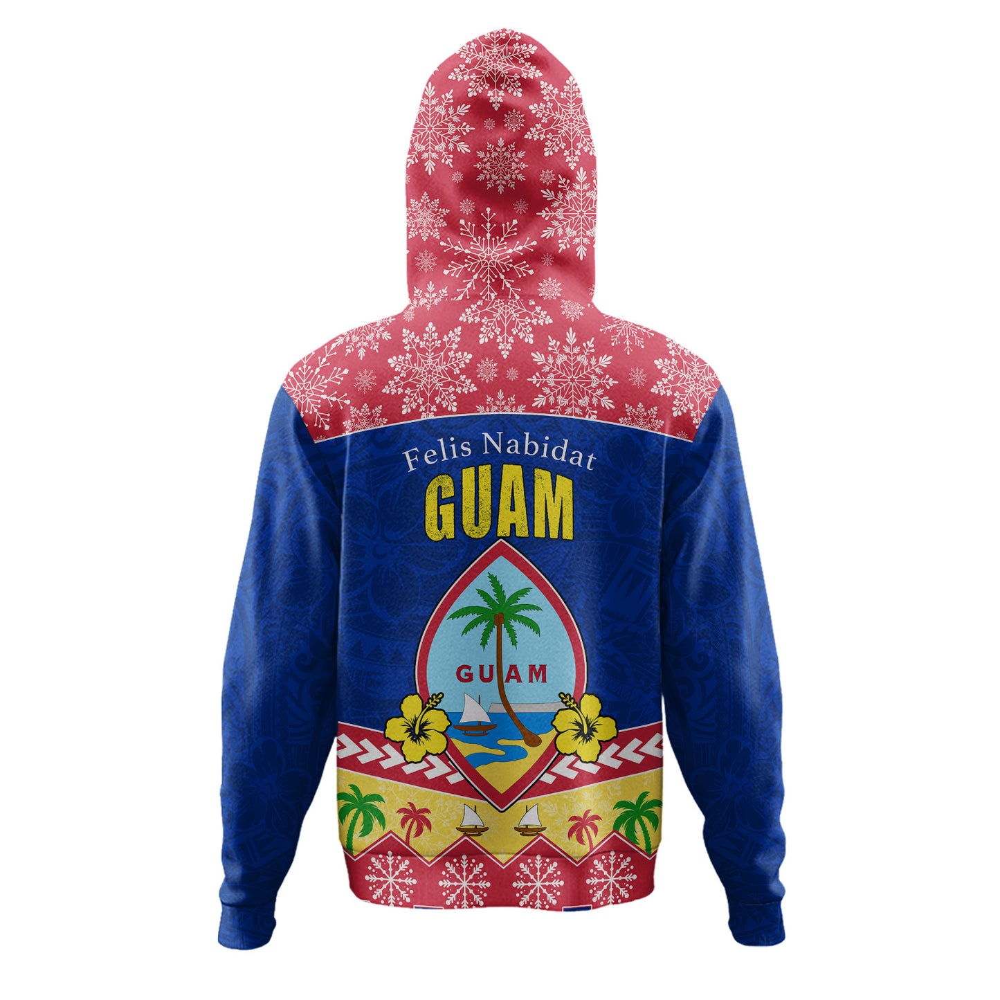 Guam Hoodie Felis Nabidat Polynesian Style