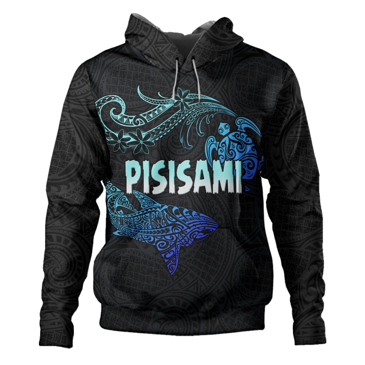 Pisisami Turtle Shark Polynesian Hoodie