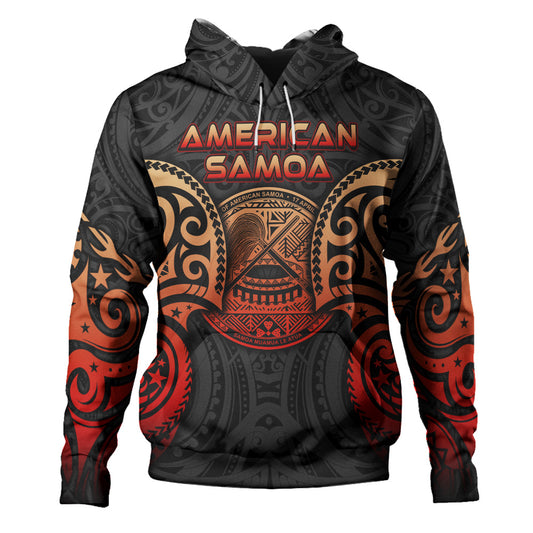 American Samoa Hoodie Custom Personalised Spirit Red Version