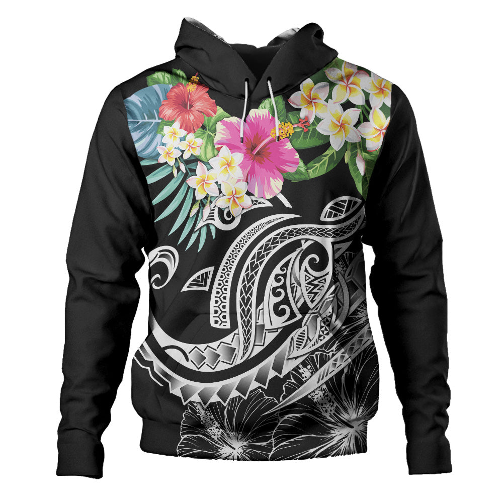 Polynesian Hoodie Summer Plumeria