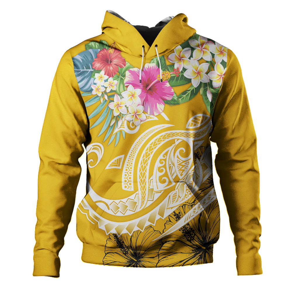 Polynesian Hoodie Summer Plumeria