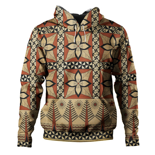Tonga Hoodie Tapa Motif