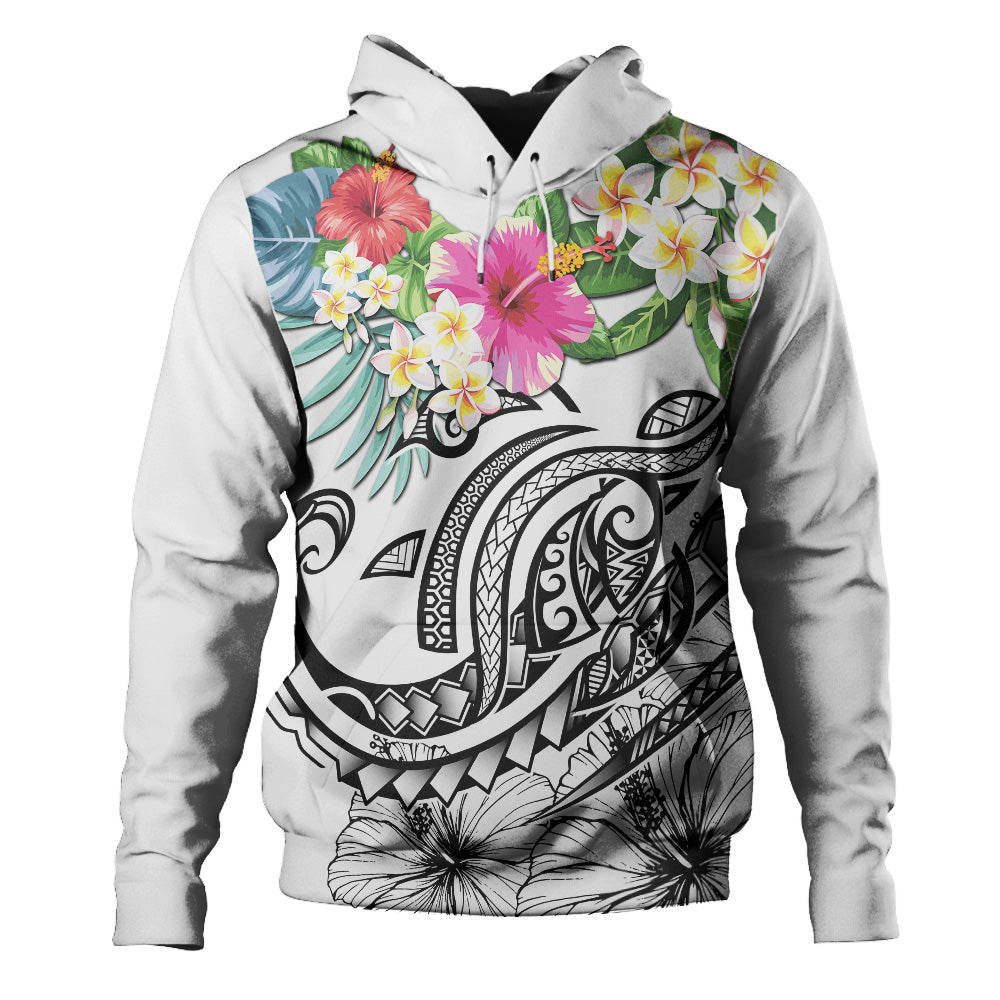 Polynesian Hoodie Summer Plumeria
