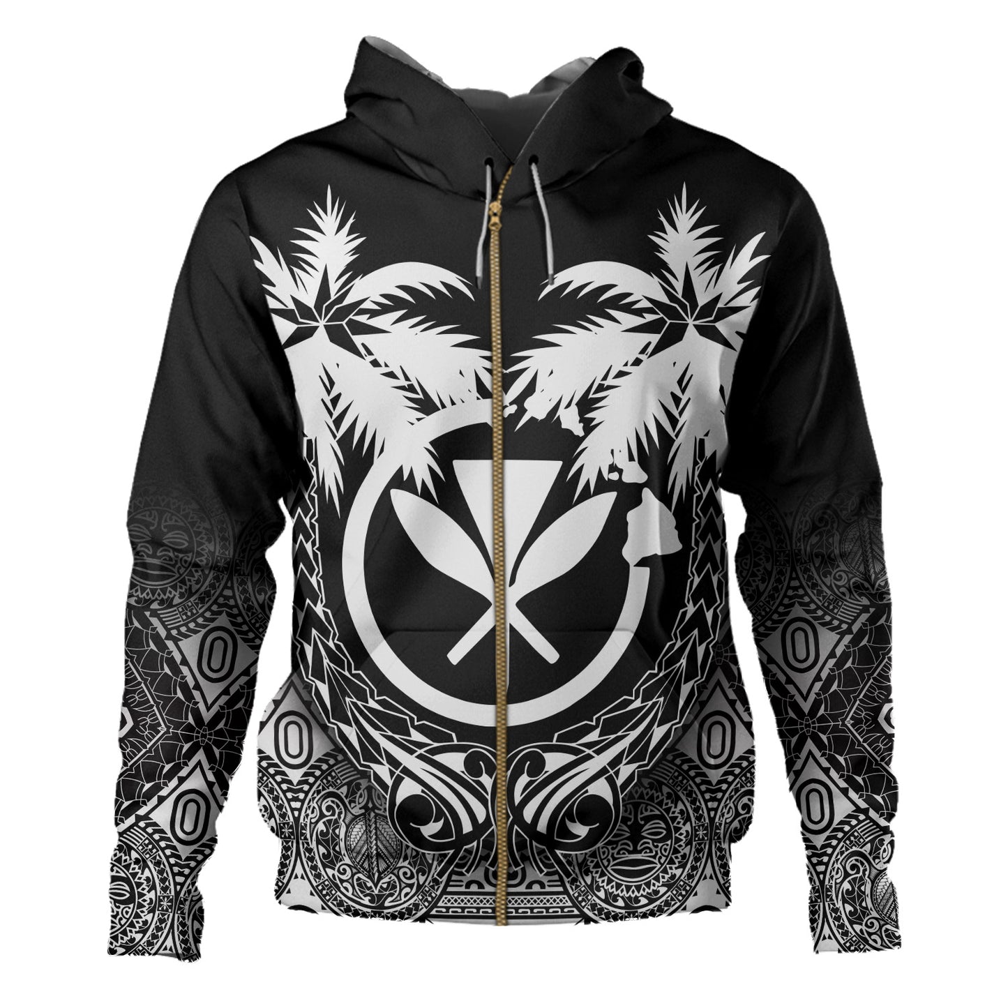 Hawaii Hoodie Polynesian Coconut