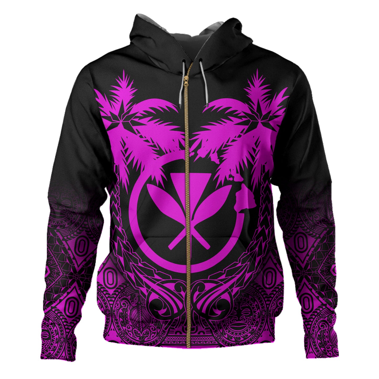Hawaii Hoodie Polynesian Coconut