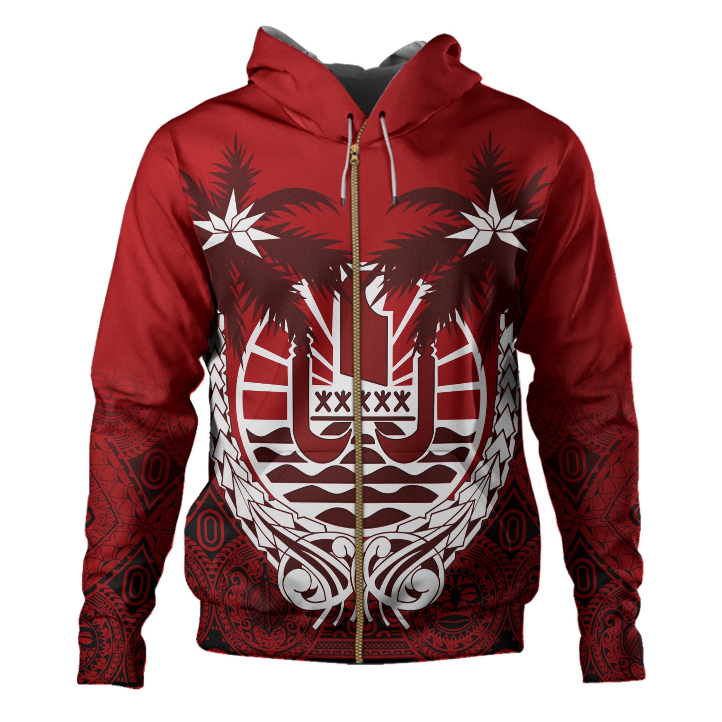 Tahiti Hoodie Polynesian Coconut