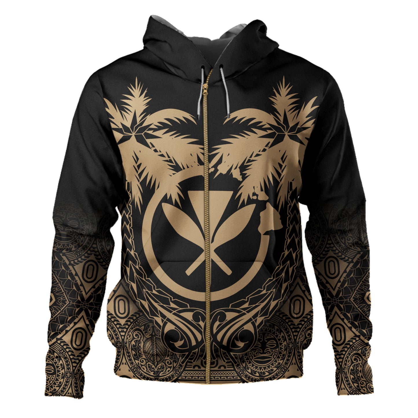Hawaii Hoodie Polynesian Coconut