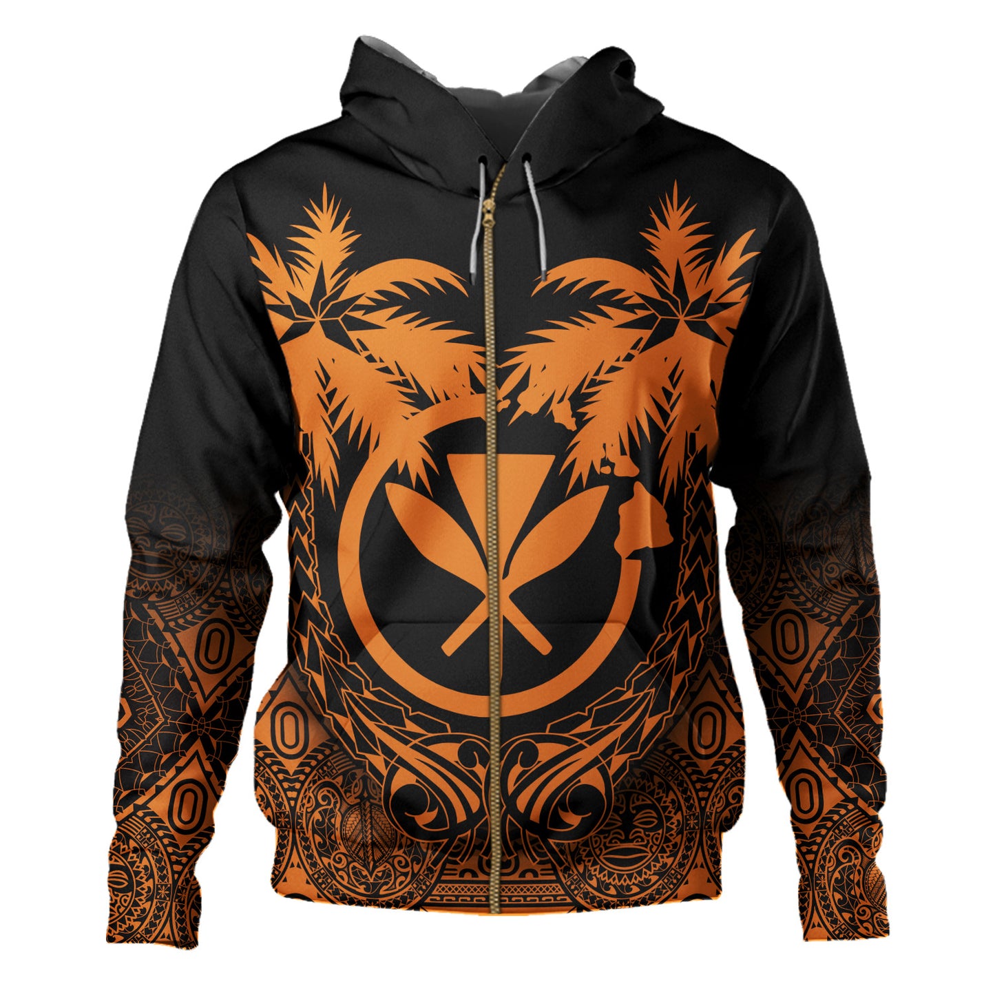 Hawaii Hoodie Polynesian Coconut