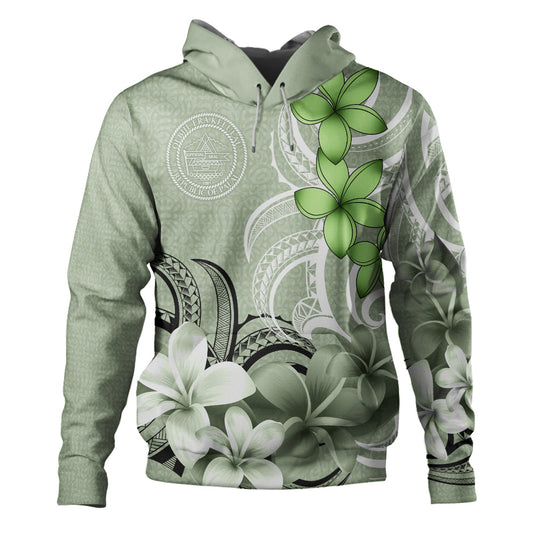 Palau Hoodie Custom Personalised Floral Spirit Sage Green