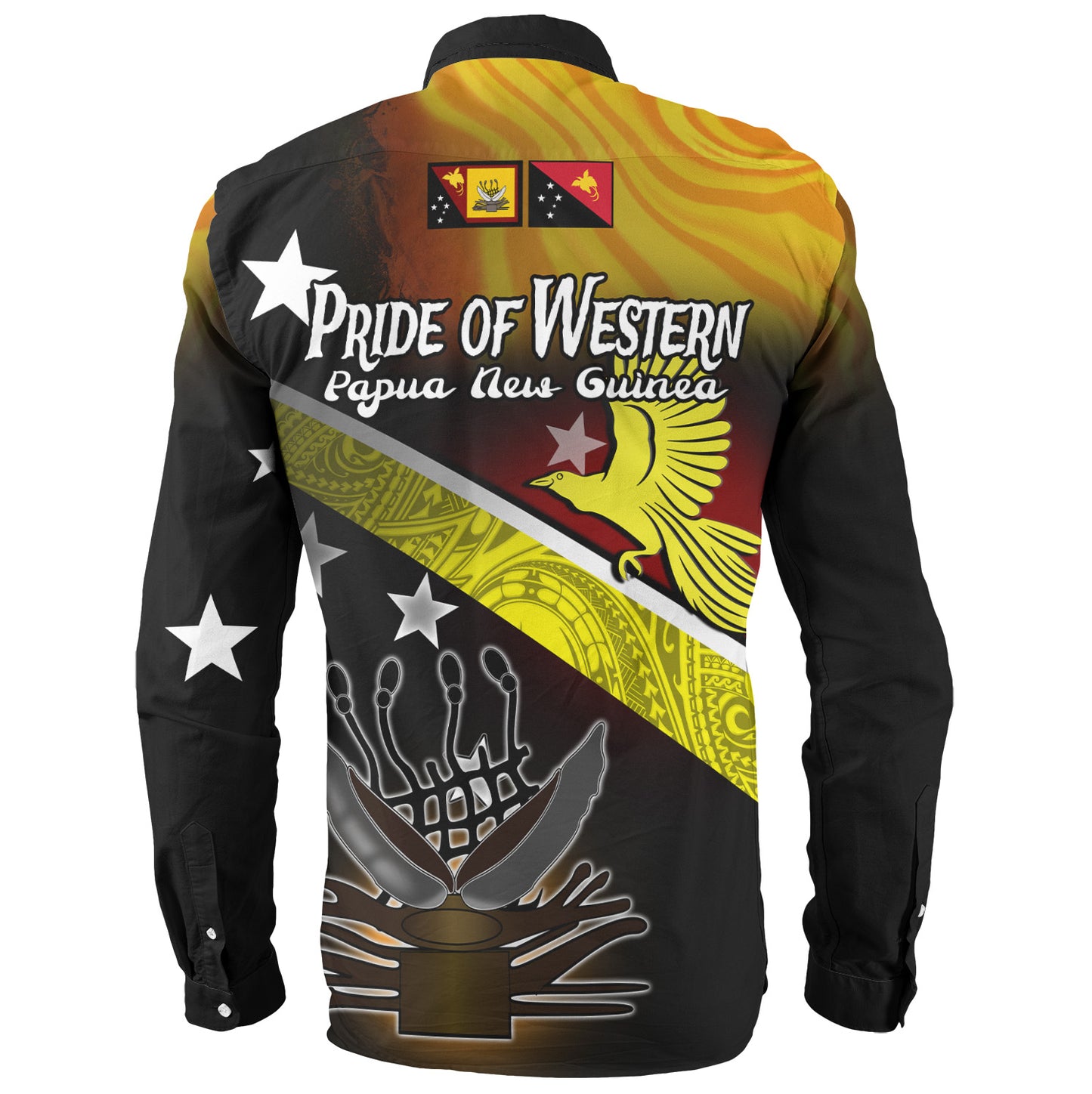 Papua New Guinea Long Sleeve Shirt Pride Of Western PNG