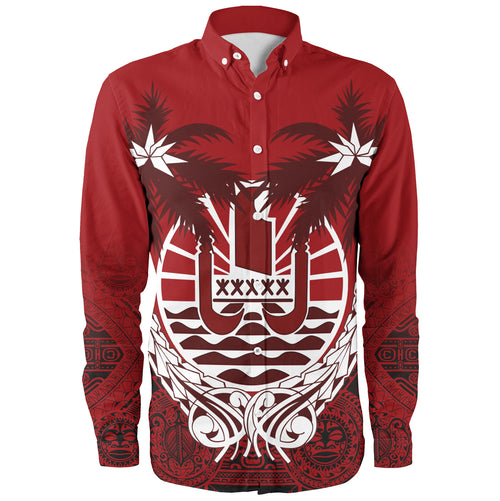 Tahiti Long Sleeve Shirt Polynesian Coconut