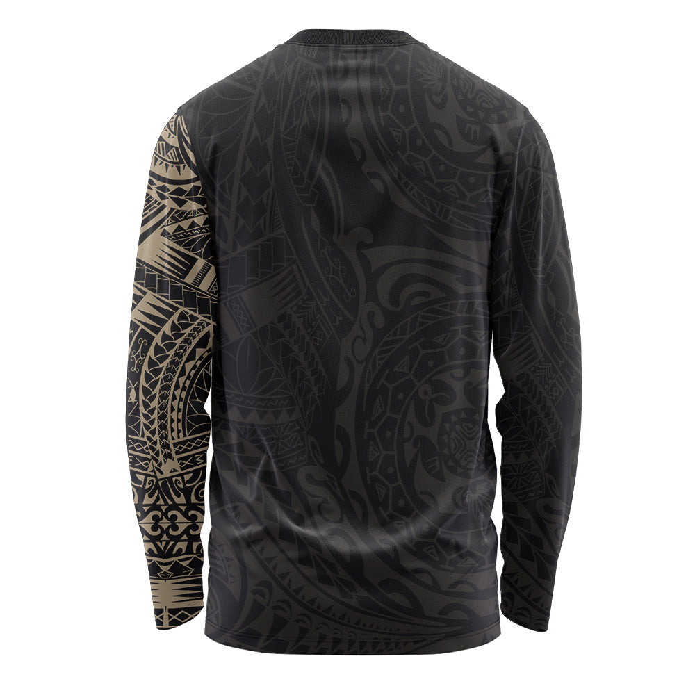 Polynesian Long Sleeve T-shirt - Polynesian Tattoo Style Version 2.0