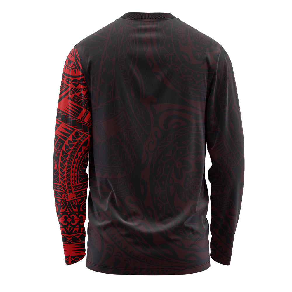 Polynesian Long Sleeve T-shirt - Polynesian Tattoo Style Version 2.0