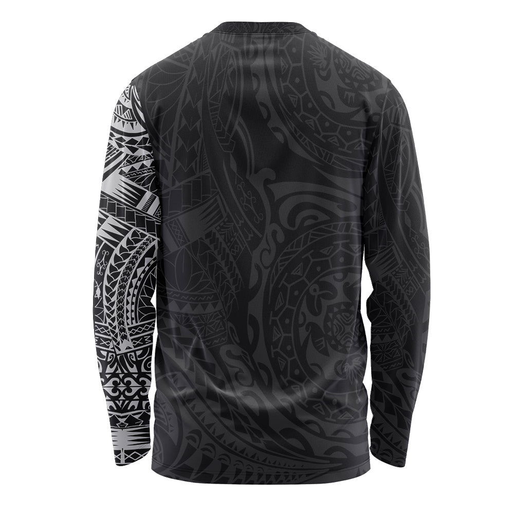 Polynesian Long Sleeve T-shirt - Polynesian Tattoo Style Version 2.0
