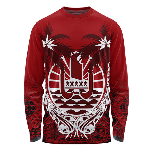 Tahiti Long Sleeve T-Shirt Polynesian Coconut
