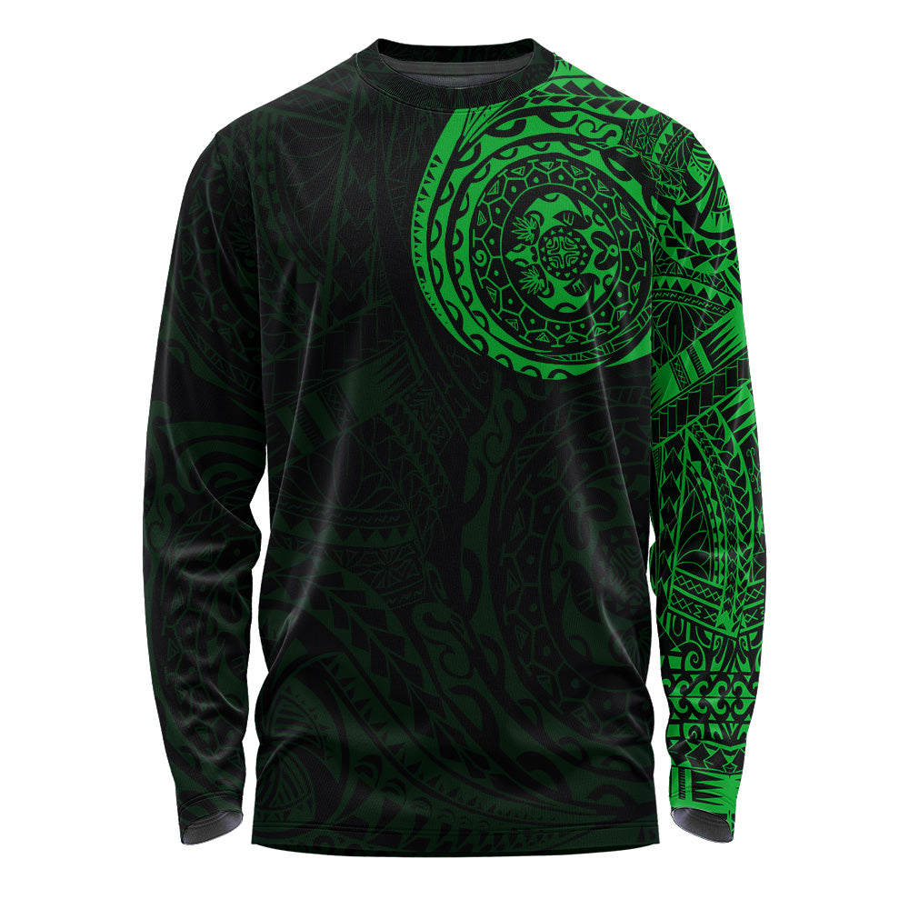 Polynesian Long Sleeve T-shirt - Polynesian Tattoo Style Version 2.0
