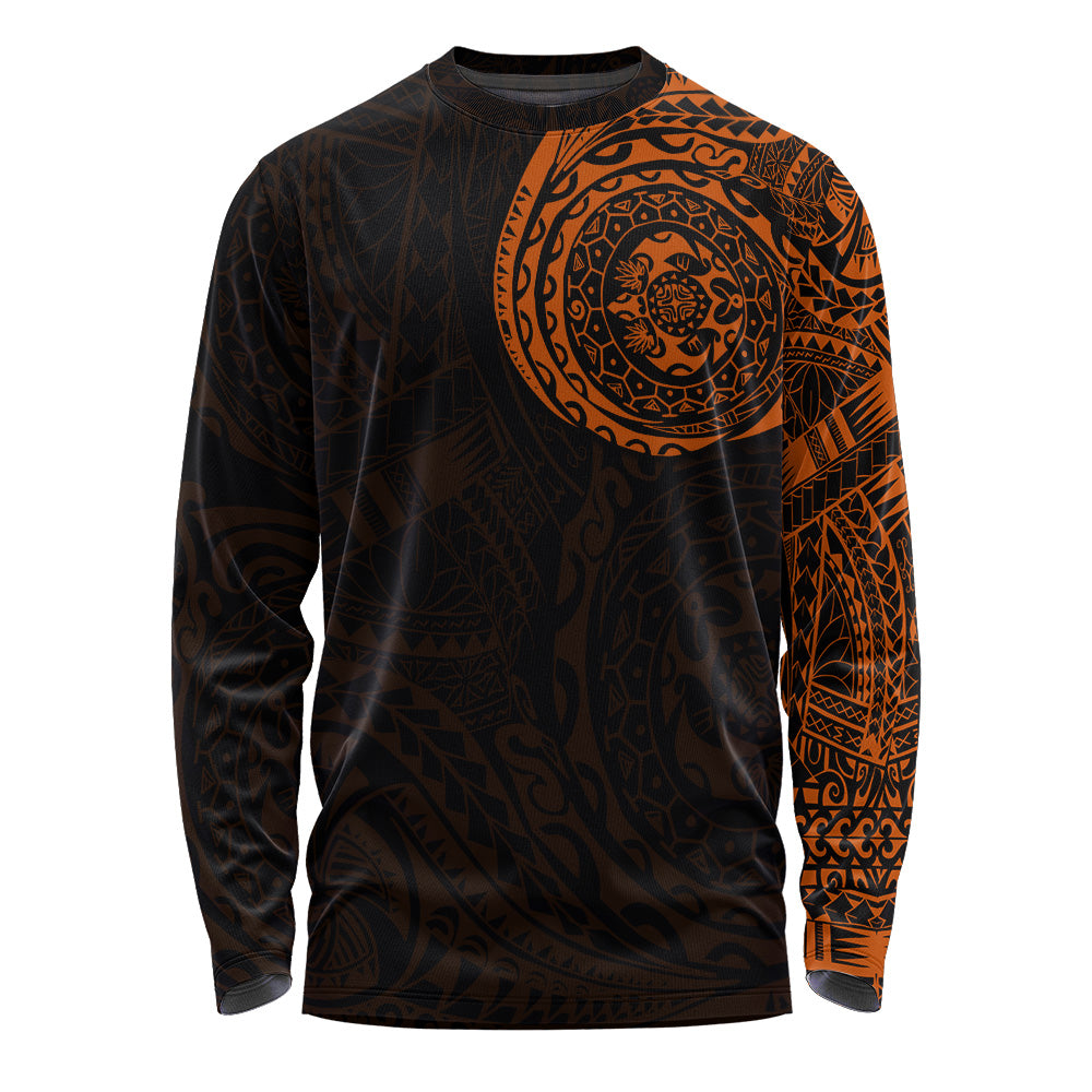 Polynesian Long Sleeve T-shirt - Polynesian Tattoo Style Version 2.0