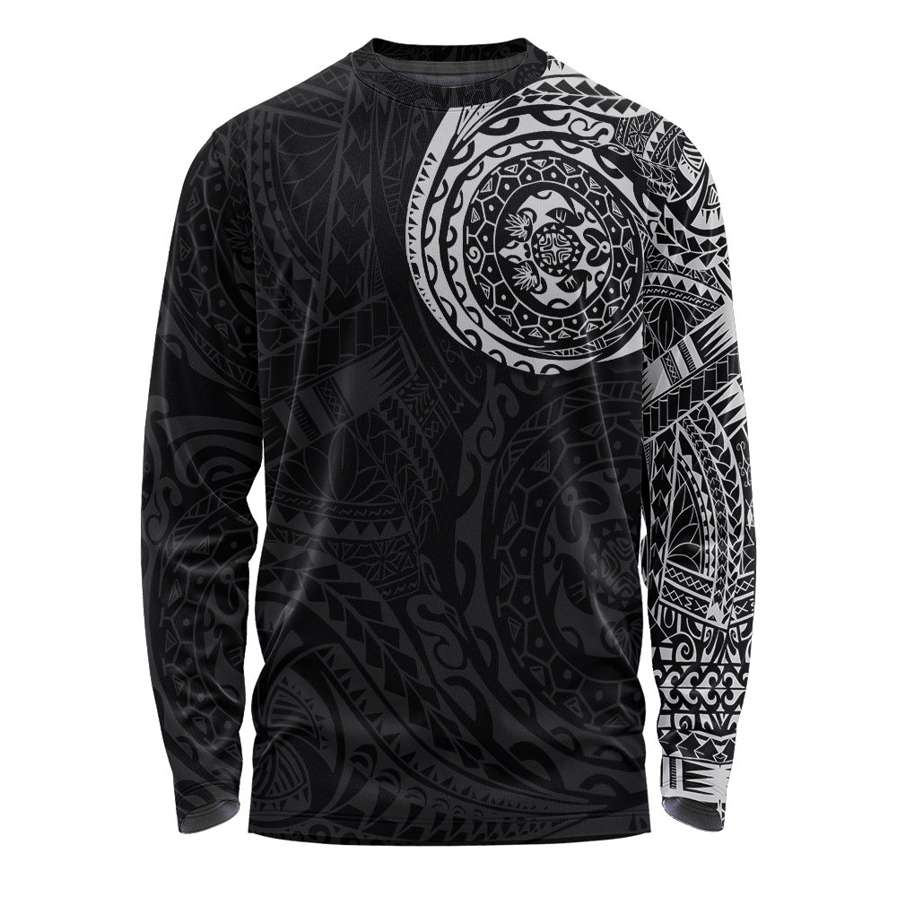 Polynesian Long Sleeve T-shirt - Polynesian Tattoo Style Version 2.0