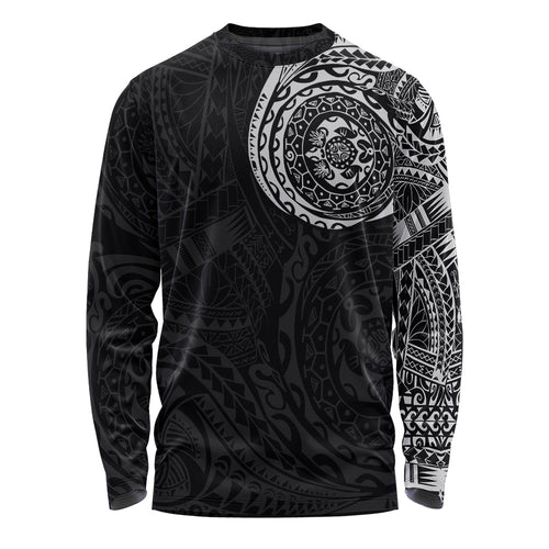 Polynesian Long Sleeve T-shirt - Polynesian Tattoo Style Version 2.0