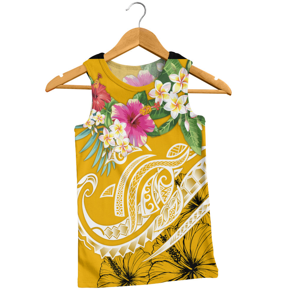 Polynesian Tank Top Summer Plumeria