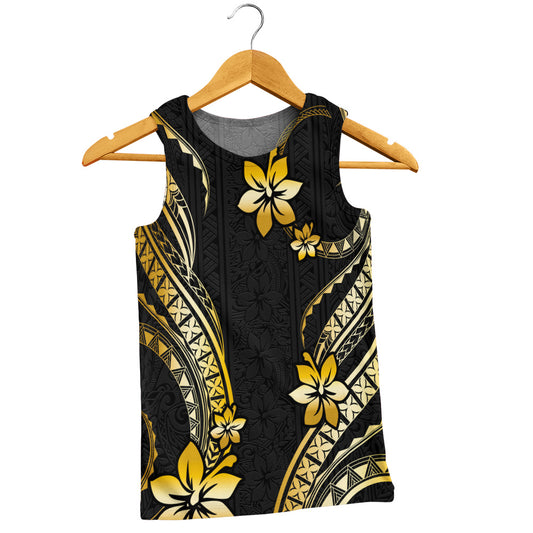 Hawaii Tank Top Polynesian Pattern Plumeria