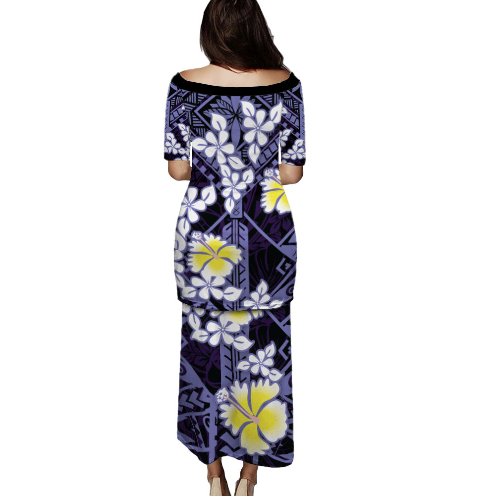 Polynesian Traditional Patterns Plumeria Flowers Puletasi And Shirt