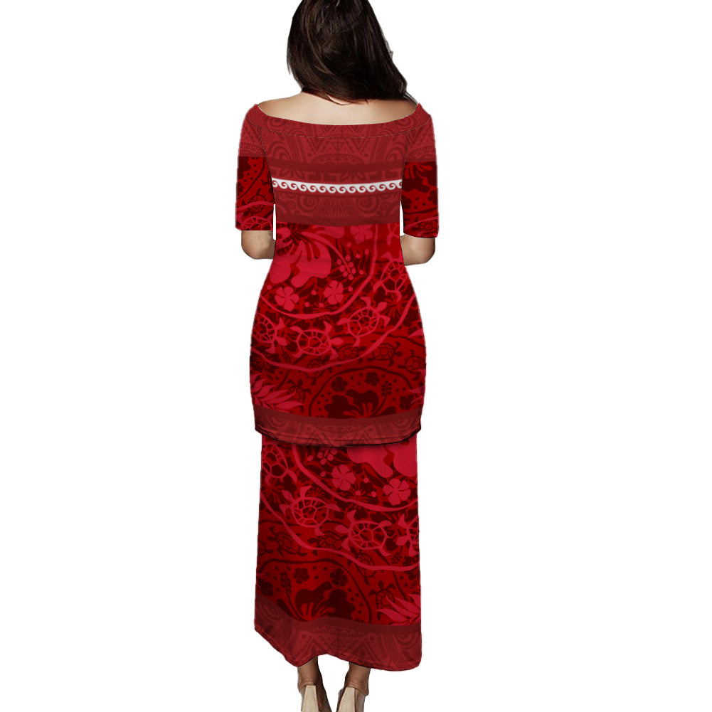 Tahiti Combo Puletasi And Shirt - Tahitian Girl La Orna Style