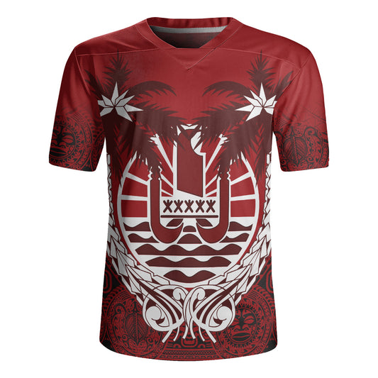 Tahiti Rugby Jersey Polynesian Coconut