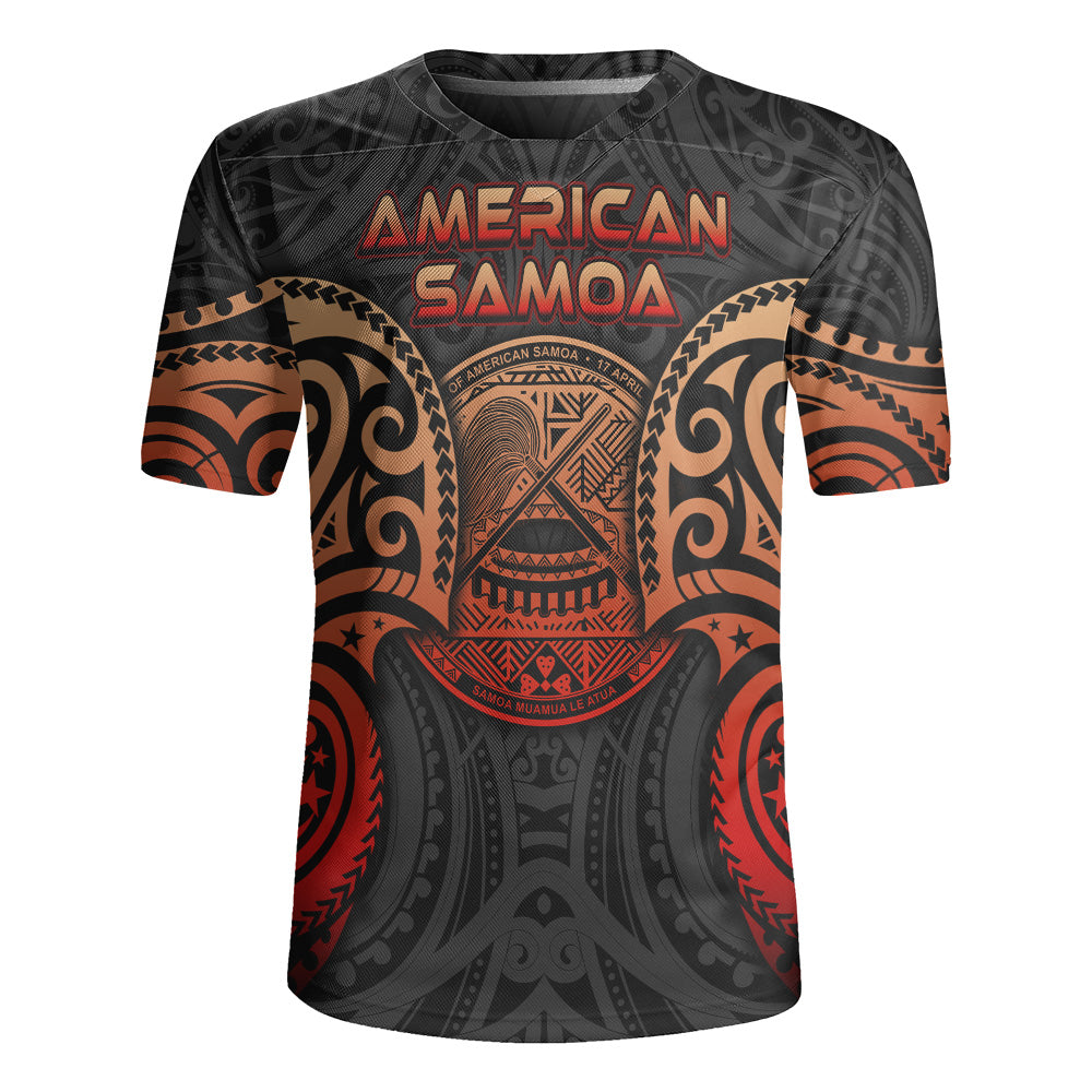 American Samoa Rugby Jersey Custom Personalised Spirit Red Version