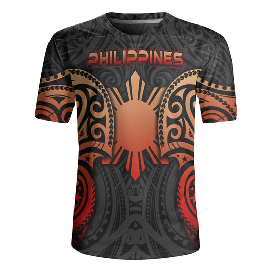 Philippines Filipinos Rugby Jersey Custom Personalised Spirit Red Version
