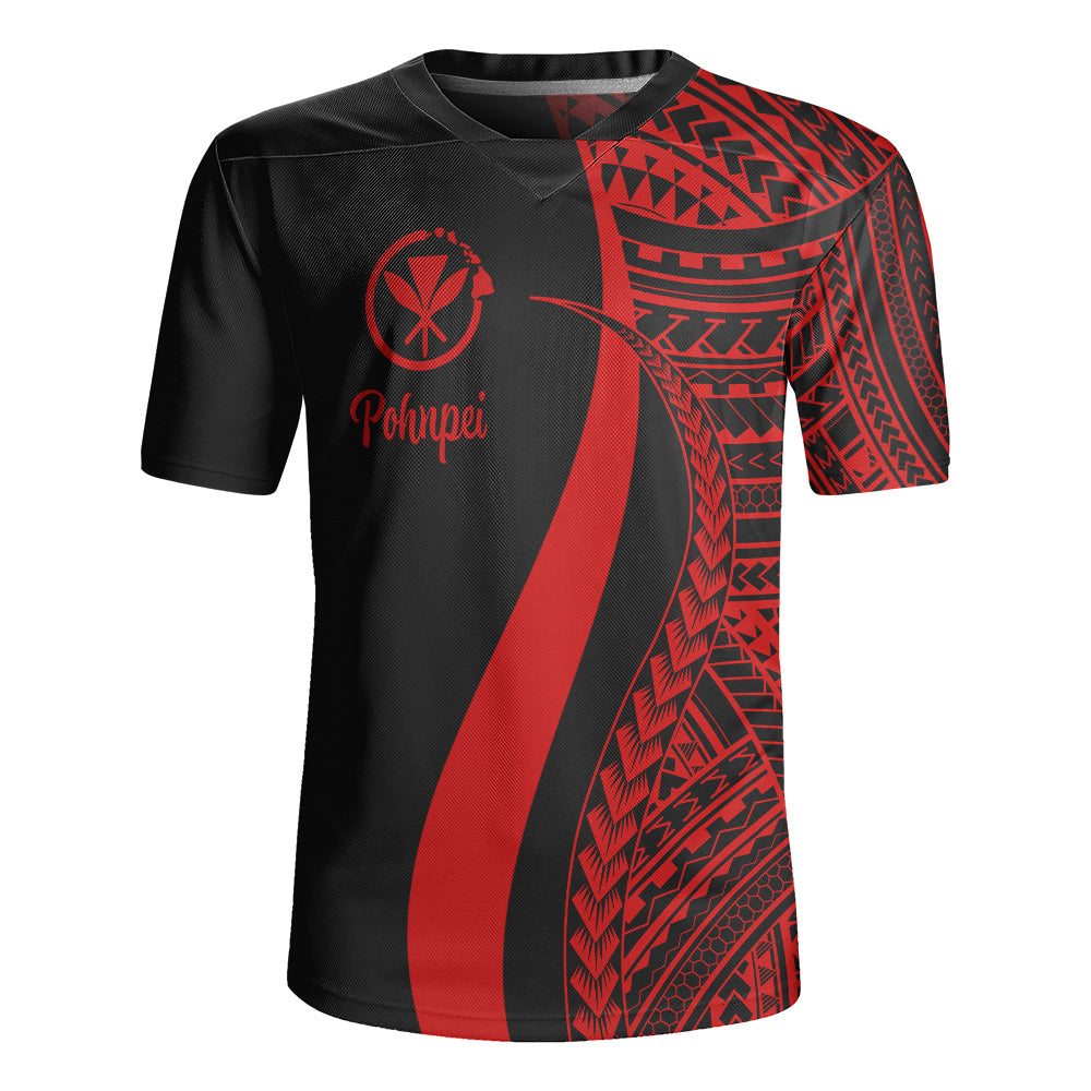 Hawaii Custom Personalised Rugby Jersey Polynesian Tentacle Tribal Pattern