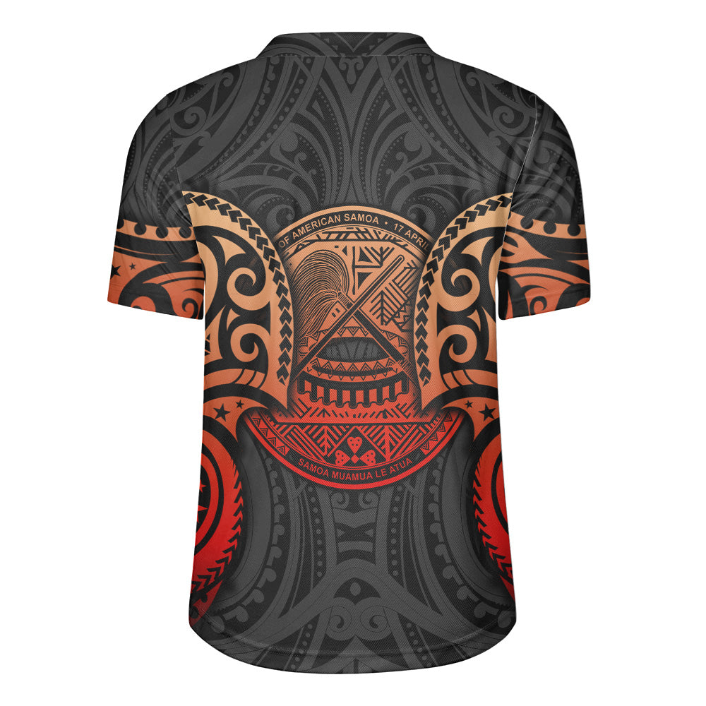 American Samoa Rugby Jersey Custom Personalised Spirit Red Version