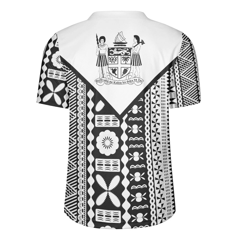 Fiji Rugby Tapa Rugby Jersey Fiji Flag Coat Of Arms Pattern