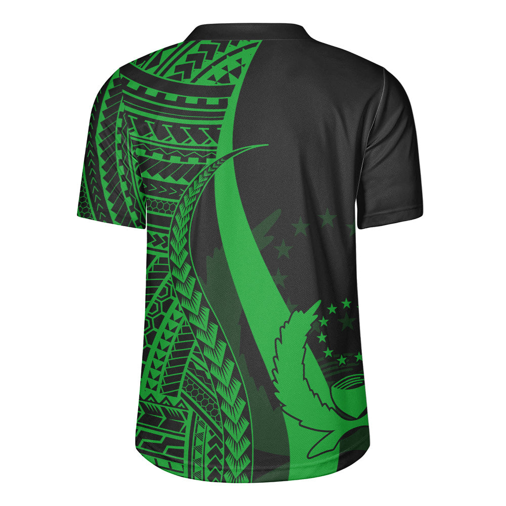 Pohnpei Custom Personalised Rugby Jersey Polynesian Tentacle Tribal Pattern