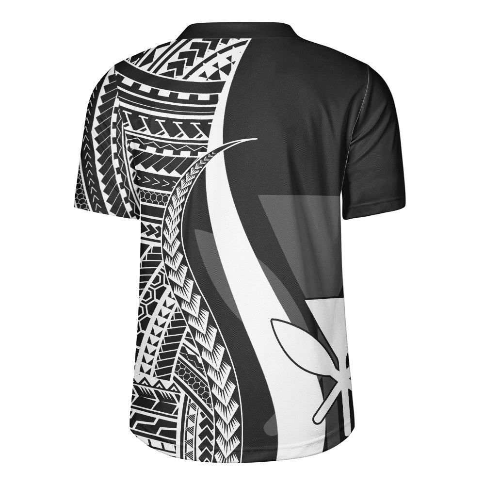 Hawaii Custom Personalised Rugby Jersey Polynesian Tentacle Tribal Pattern