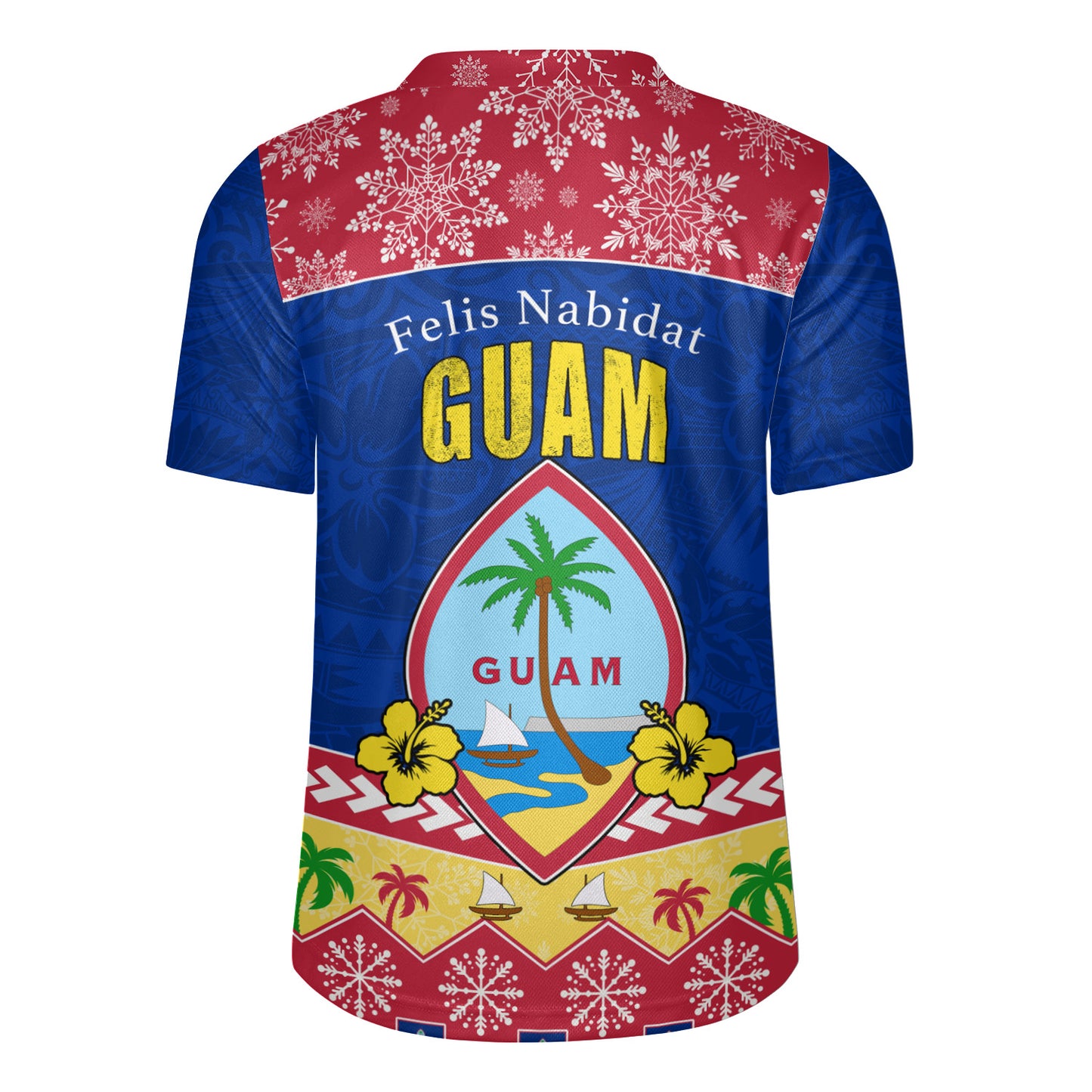 Guam Rugby Jersey Felis Nabidat Polynesian Style