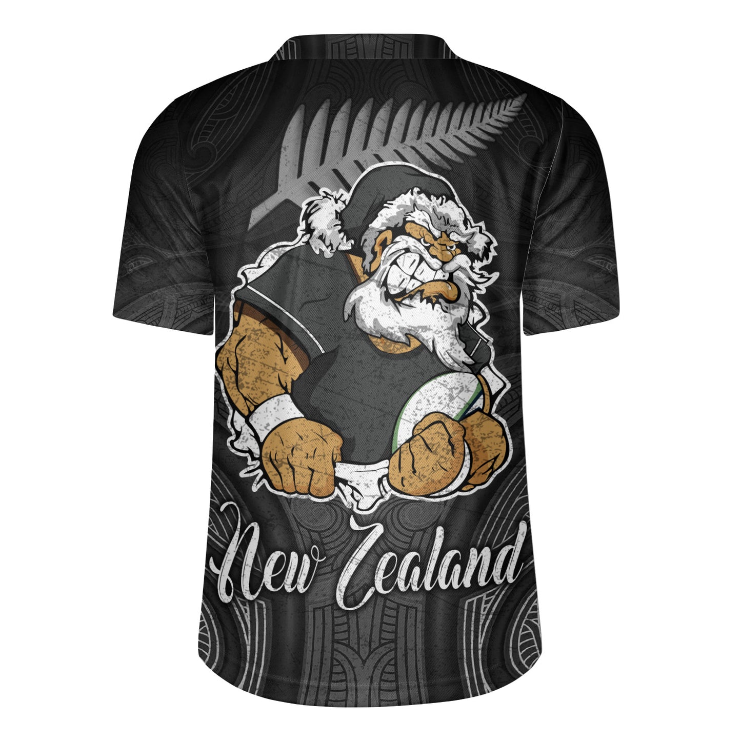 New Zealand Rugby Jersey Hari Kirihimete Rugby Santa Style