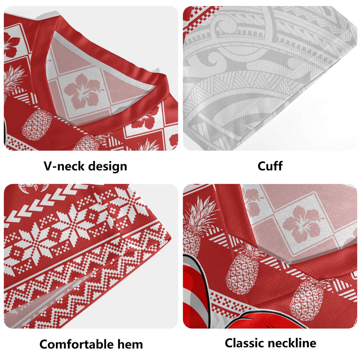 Hawaii Rugby Jersey Santa Surfing Merry Christmas Kanaka Maoli