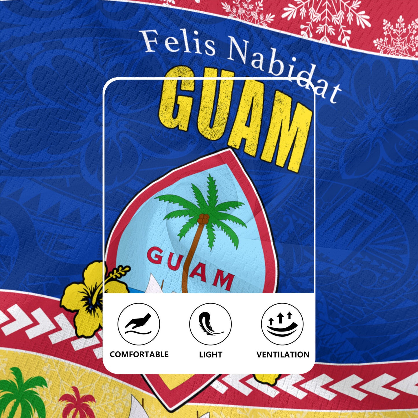 Guam Rugby Jersey Felis Nabidat Polynesian Style