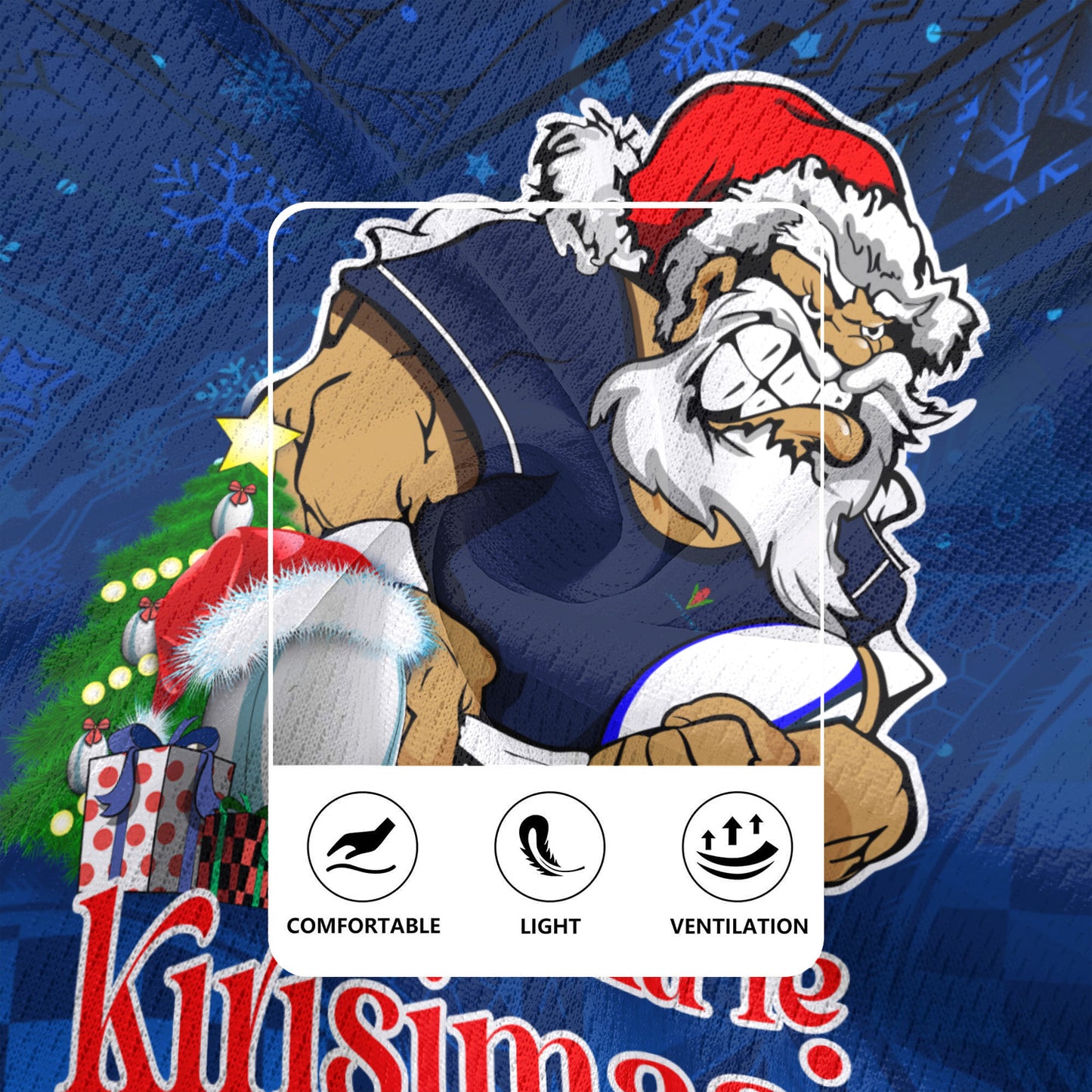 Samoa Rugby Jersey Manuia Le Kirisimasi Rugby Santa Style