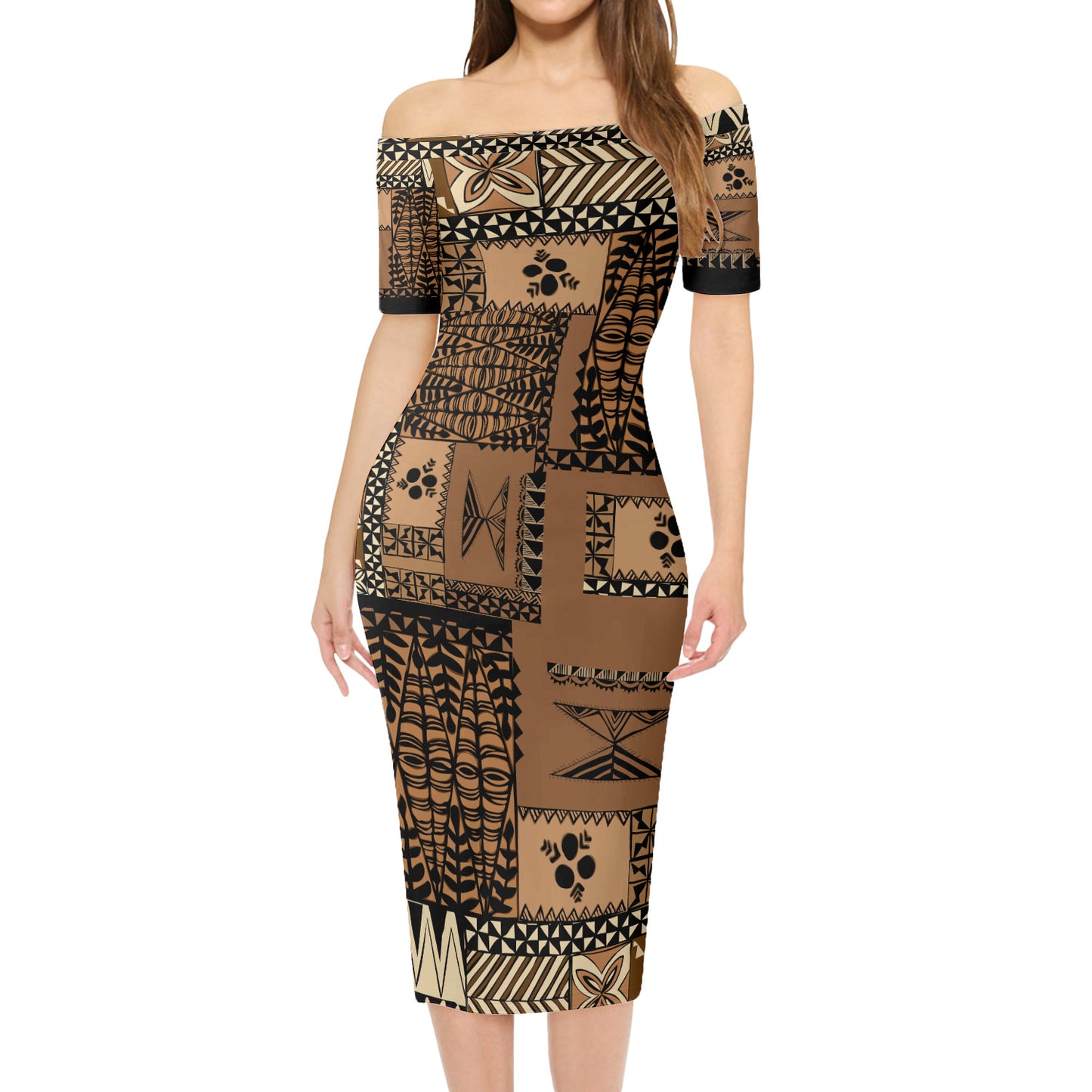 Tonga Combo Short Sleeve Dress And Shirt Tonga Siapo