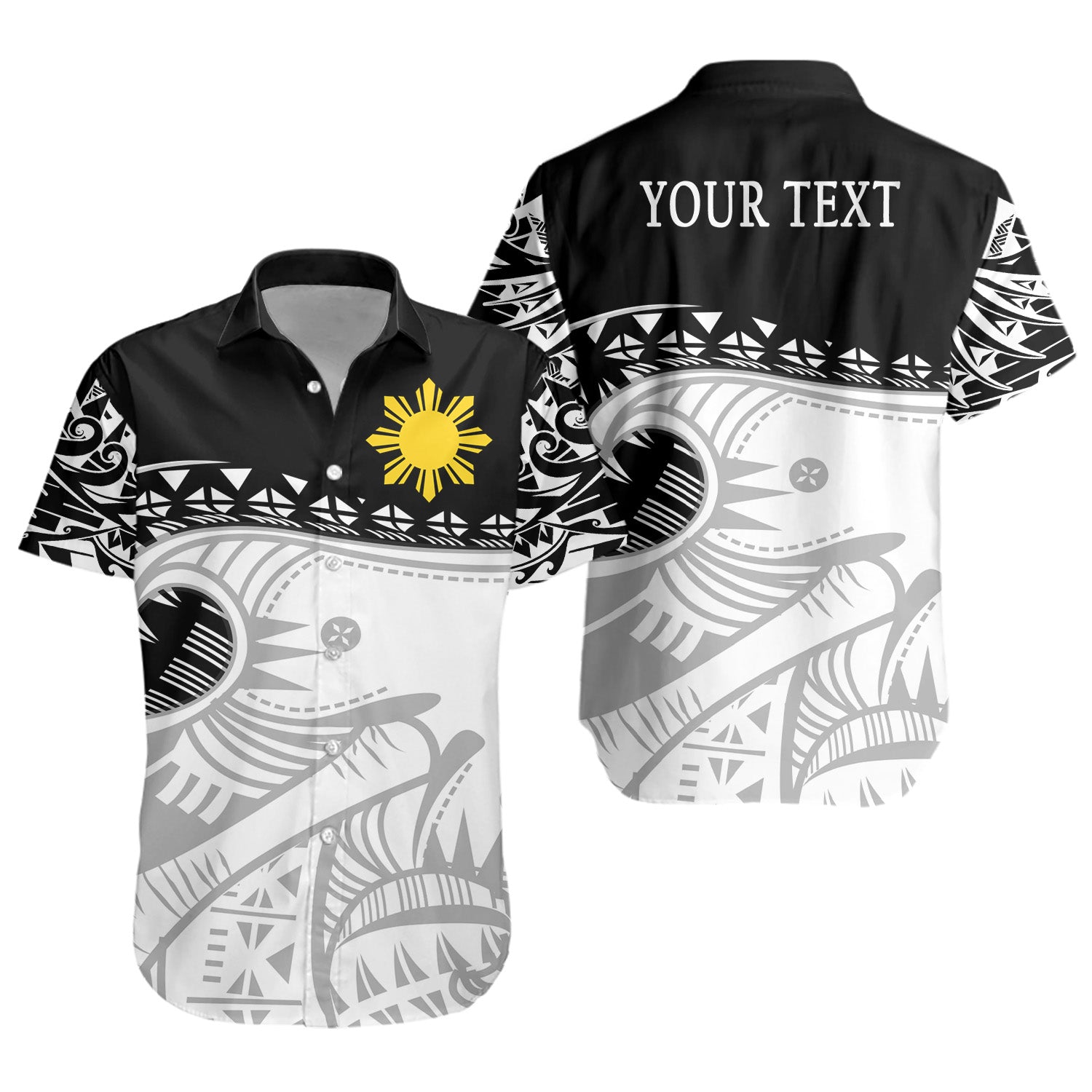 Philippines Filipinos Short Sleeve Shirt Dynamic Sport Style